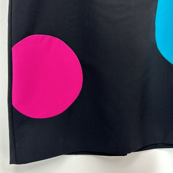 Worthington Art Deco Pencil Skirt Lined Zipper Size 14 Office Polkadot Work Suit - Picture 2 of 16